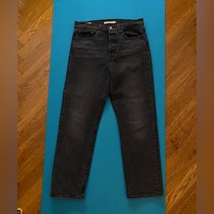 Charcoal straight legged jeans